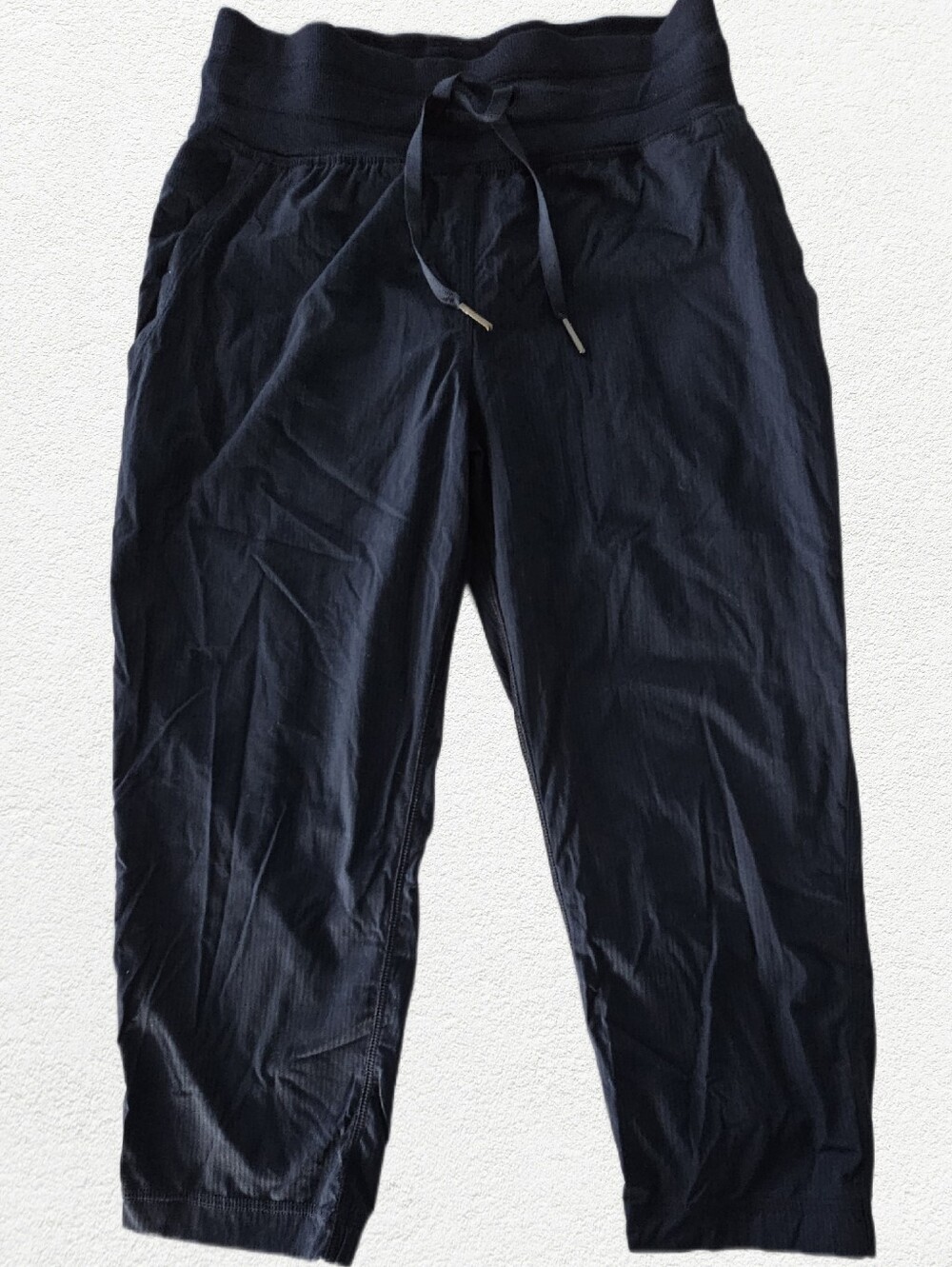Lululemon Drawstring Navy Blue Capri Pant For Women